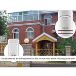 CACAZI V027G One Button One Receivers Self - Powered Wireless Home Kinetic Electronic Doorbell, UK Plug - Trustpick