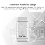 CACAZI V027G One Button Three Receivers Self - Powered Wireless Home Kinetic Electronic Doorbell, UK Plug - Trustpick