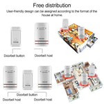 CACAZI V027G One Button Three Receivers Self - Powered Wireless Home Kinetic Electronic Doorbell, UK Plug - Trustpick