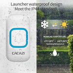 CACAZI V028F 1 For 3 Wireless Music Doorbell without Battery - Trustpick