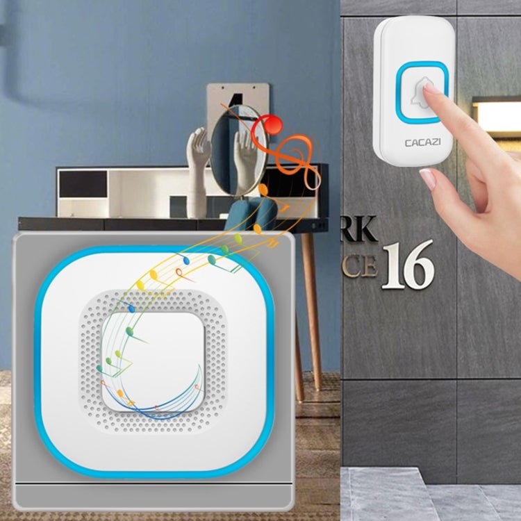 CACAZI V028F 1 For 3 Wireless Music Doorbell without Battery - Trustpick
