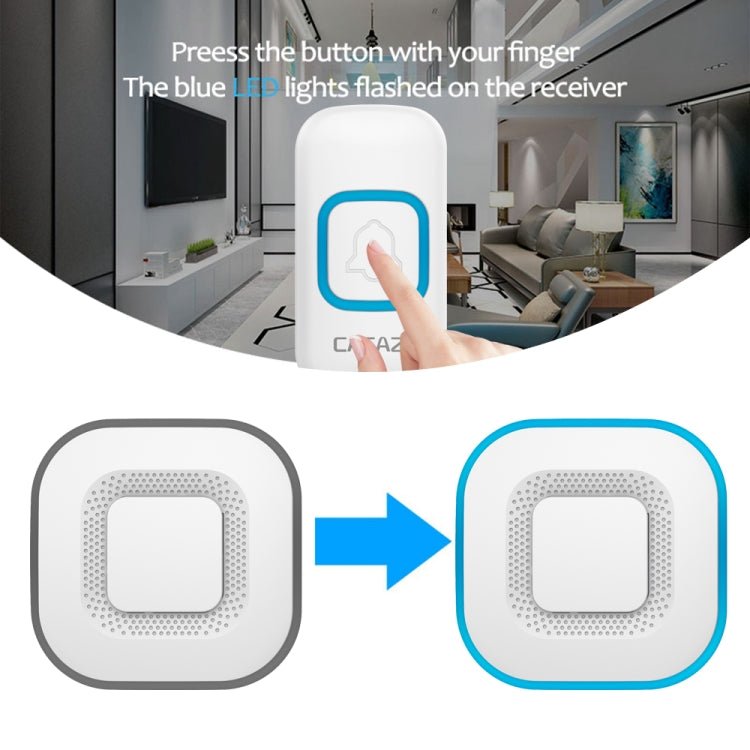 CACAZI V028F Wireless Music Doorbell without Battery - Trustpick