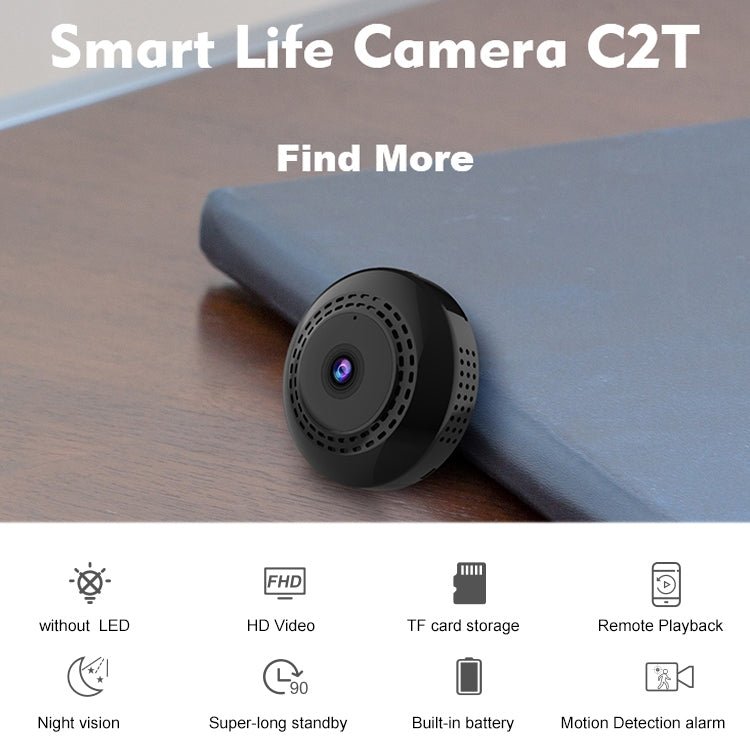 CAMSOY C2T 1080P WiFi Wireless Network Action Camera Wide - angle Recorder - Trustpick