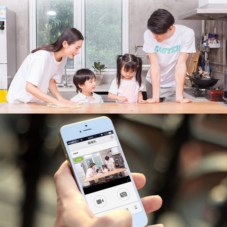 CAMSOY S1 HD 1280 x 720P 140 Degree Wide Angle Wireless WiFi Intelligent Surveillance Camera - Trustpick