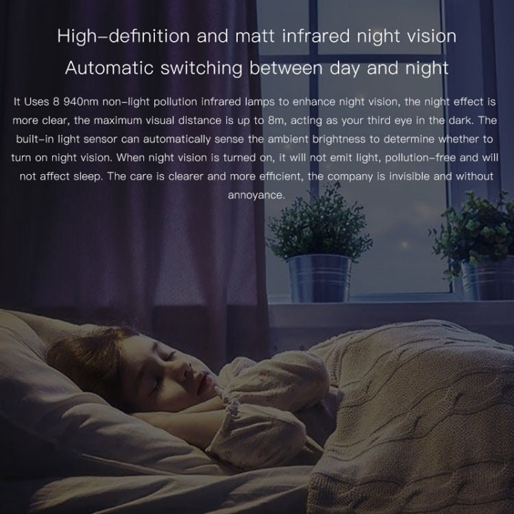 CAMSOY S1 HD 1280 x 720P 140 Degree Wide Angle Wireless WiFi Intelligent Surveillance Camera - Trustpick