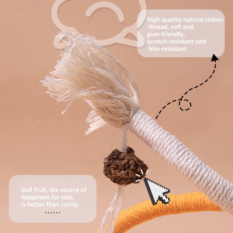 Cat Bite Rope Toy Catnip Cat Teasing Stick - Trustpick