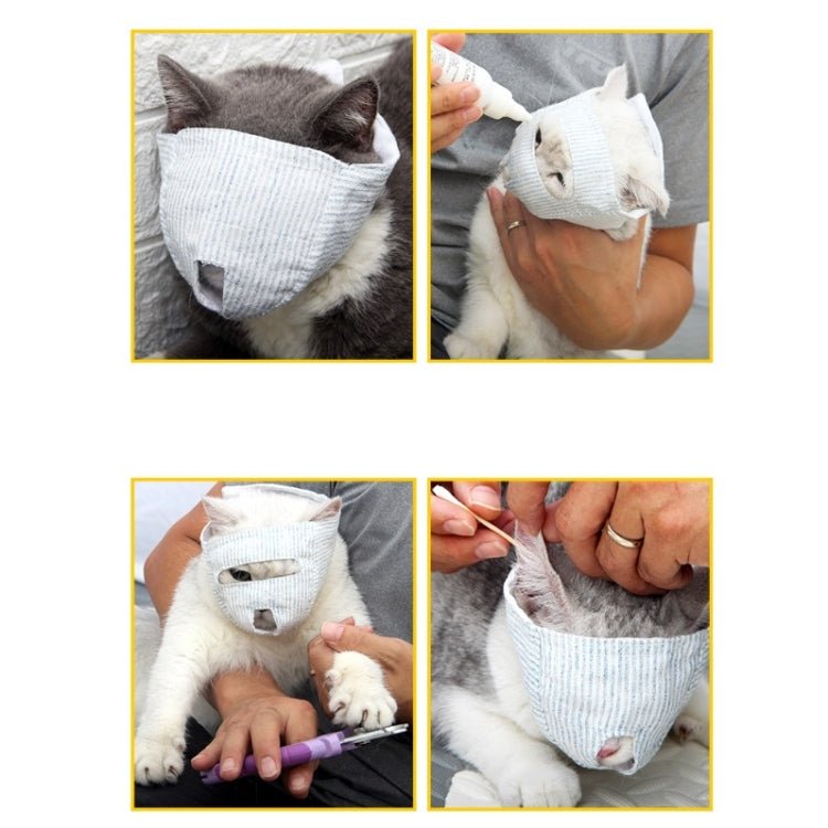 Cat Face Mask Pet Anti - Bite Anti - Licking Reathable Face Mask - Trustpick