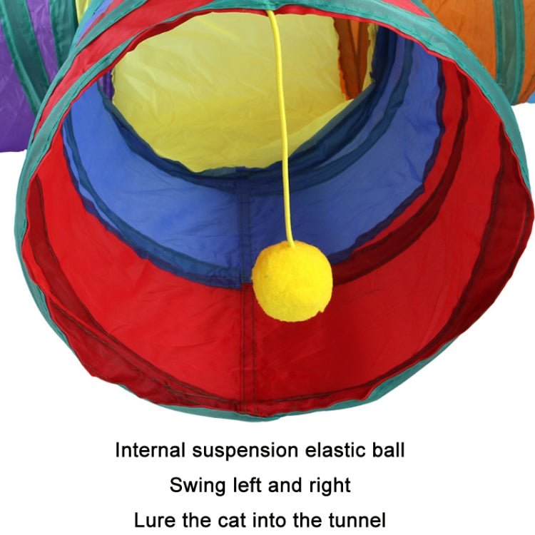 Cat Intelligence Rainbow Collapsible Runway Pet Supplies - Trustpick