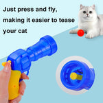 Cat Interactive Plush Toy Silent Plush Ball Launcher Pet Toy Balls - Trustpick
