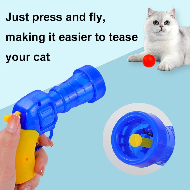 Cat Interactive Plush Toy Silent Plush Ball Launcher Pet Toy Balls - Trustpick