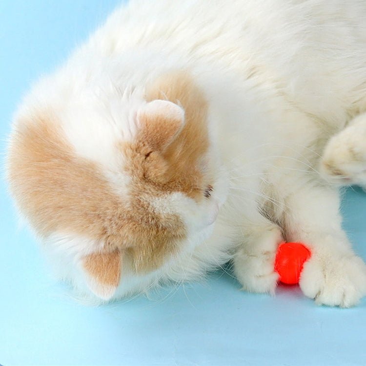 Cat Interactive Plush Toy Silent Plush Ball Launcher Pet Toy Balls - Trustpick