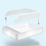 Cat Litter Box Semi - closed Square Feces Basin Pet Toilet - Trustpick