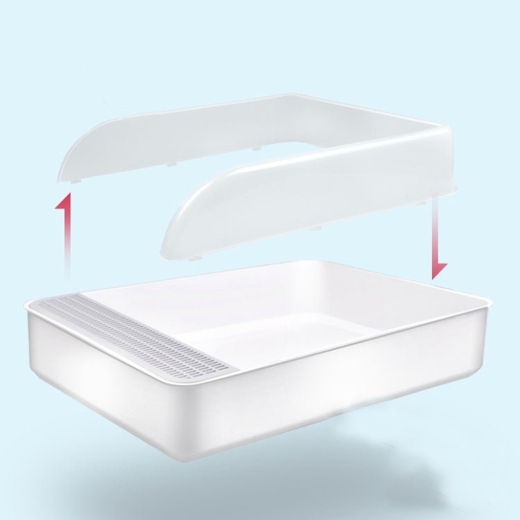 Cat Litter Box Semi - closed Square Feces Basin Pet Toilet - Trustpick
