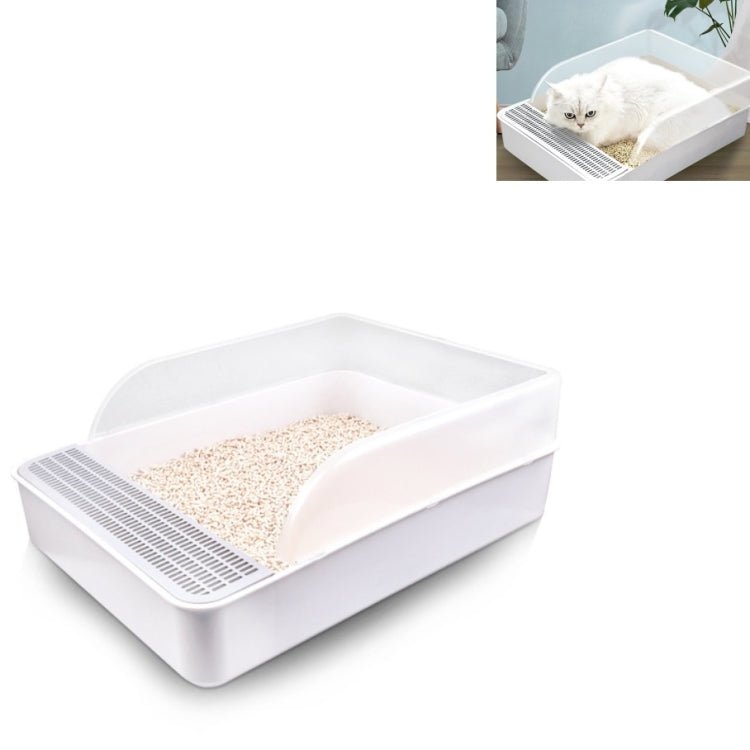 Cat Litter Box Semi - closed Square Feces Basin Pet Toilet - Trustpick