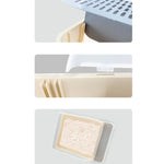 Cat Litter Box Semi - closed Square Feces Basin Pet Toilet - Trustpick