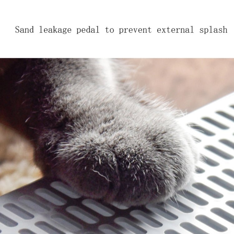 Cat Litter Box Semi - closed Square Feces Basin Pet Toilet - Trustpick