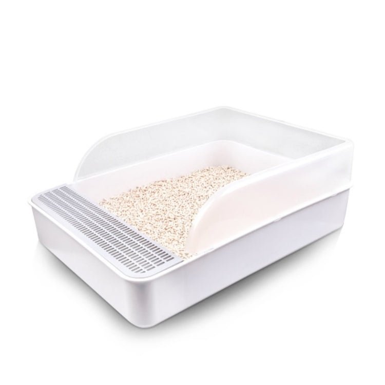Cat Litter Box Semi - closed Square Feces Basin Pet Toilet - Trustpick