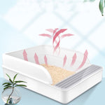 Cat Litter Box Semi - closed Square Feces Basin Pet Toilet - Trustpick