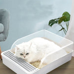 Cat Litter Box Semi - closed Square Feces Basin Pet Toilet - Trustpick