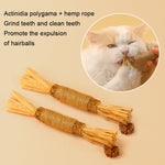 Cat Teething Stick Toy Teeth Cleaning Catnip Teasing Stick - Trustpick
