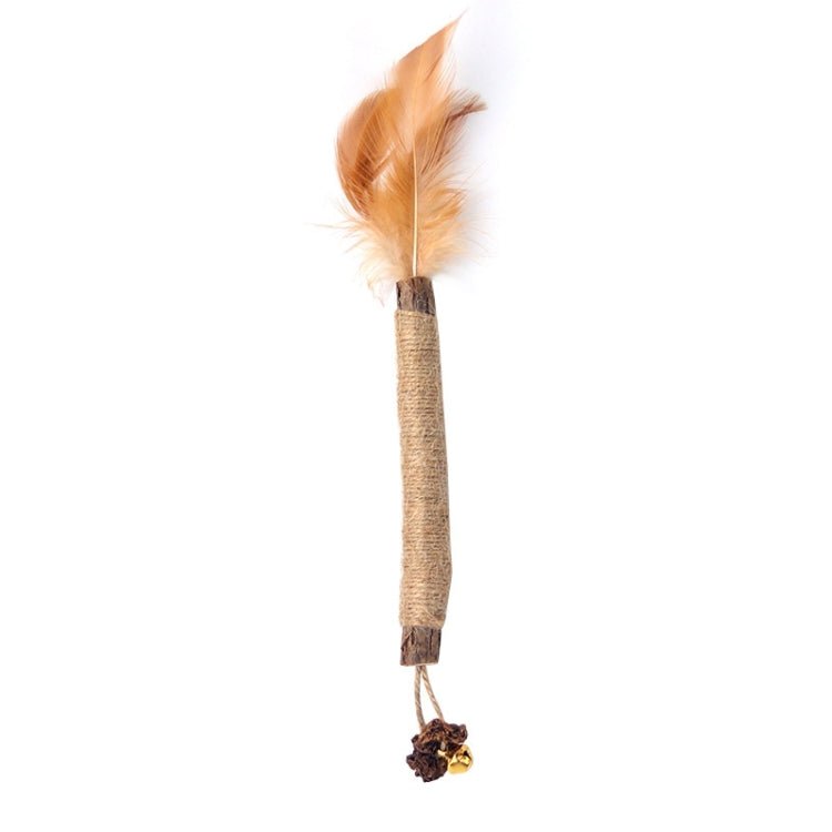Cat Teething Stick Toy Teeth Cleaning Catnip Teasing Stick - Trustpick