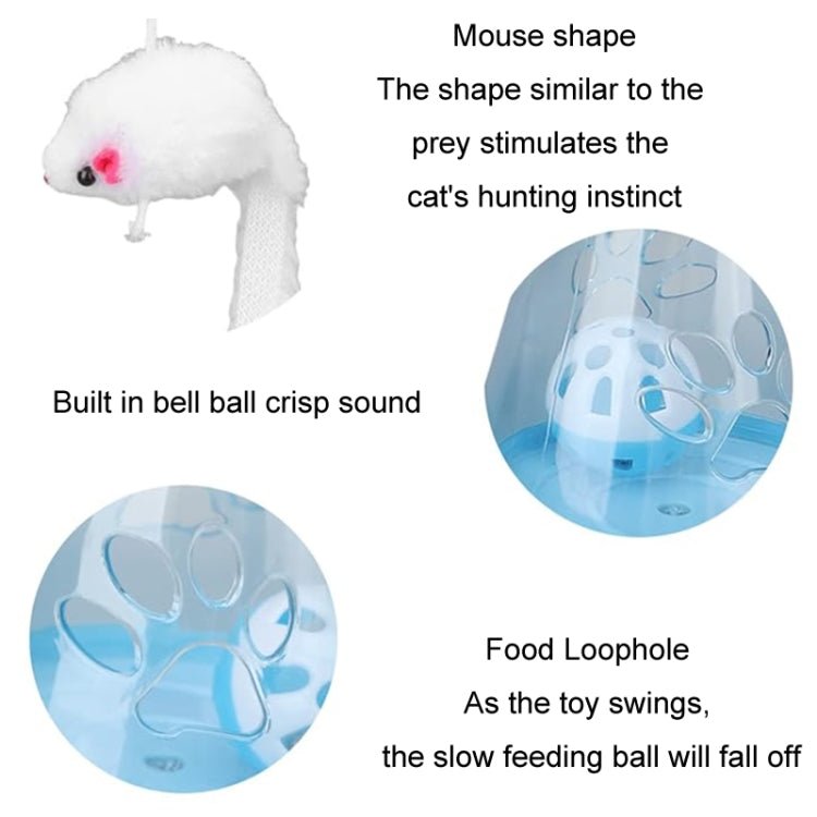 Cat Toy Ball Cat Stick Self - stimulation Boredom Relief Food Leakage Tumbler - Trustpick