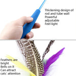 Cat Toys Feather Telescopic Funny Cat Sticks - Trustpick