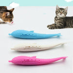 Catnip Cat Teeth Cleaning Silicone Dolphin Toy - Trustpick