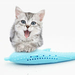 Catnip Cat Teeth Cleaning Silicone Dolphin Toy - Trustpick