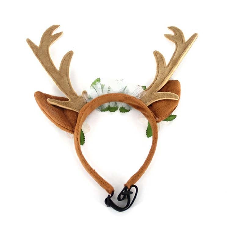 Christmas Pet Accessories Dog Hairpin Cat Ornament Christmas Antler Headband - Trustpick