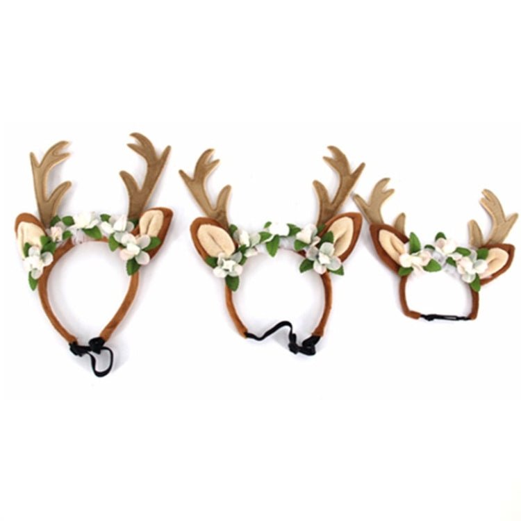 Christmas Pet Accessories Dog Hairpin Cat Ornament Christmas Antler Headband - Trustpick