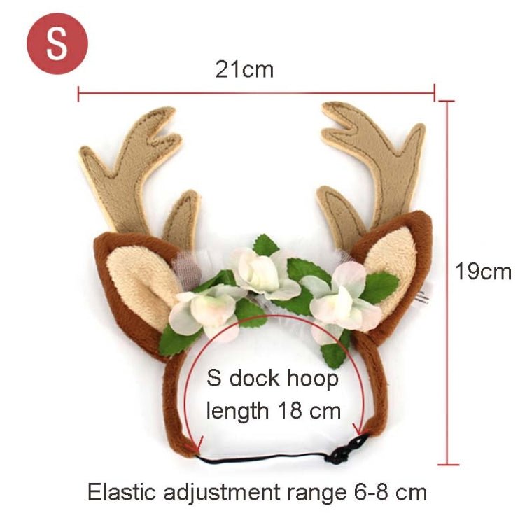 Christmas Pet Accessories Dog Hairpin Cat Ornament Christmas Antler Headband - Trustpick