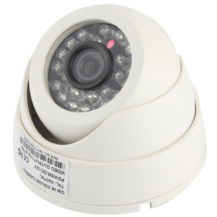 CMOS 420TVL 3.6mm Lens ABS Material Color Infrared Camera with 24 LED, IR Distance: 20m - Trustpick