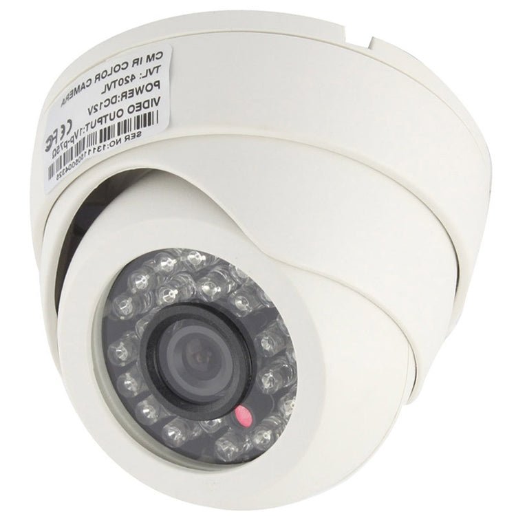 CMOS 420TVL 3.6mm Lens ABS Material Color Infrared Camera with 24 LED, IR Distance: 20m - Trustpick