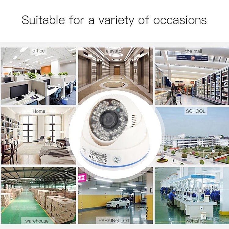 CMOS 420TVL 3.6mm Lens ABS Material Color Infrared Camera with 36 LED, IR Distance: 20m - Trustpick