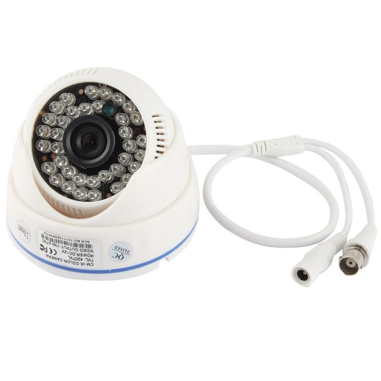 CMOS 420TVL 3.6mm Lens ABS Material Color Infrared Camera with 36 LED, IR Distance: 20m - Trustpick