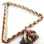 Colorful Cotton Rope Bird Perched Climbing Honed Triangle Cotton Rope Swing Toy - Trustpick