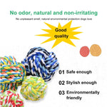 Cotton Rope Ball for Pets / Dog Cat Toy, Diameter 7.5cm (Random Color Delivery) - Trustpick