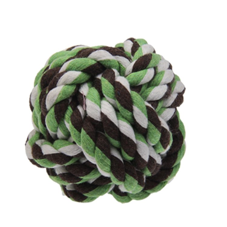 Cotton Rope Ball for Pets / Dog Cat Toy, Diameter 7.5cm (Random Color Delivery) - Trustpick