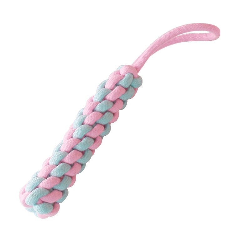 Cotton Rope Dog Molar Teeth Cleaning Toy Candy Color Woven Cotton Rope - Trustpick