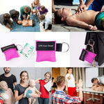 CPR Emergency Face Shield Mask Key Ring Breathing Mask - Trustpick