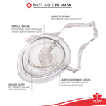 CPR Resuscitator Rescue Emergency First Aid Breathing Mask Mouth Breath One - way Valve Tools - Trustpick