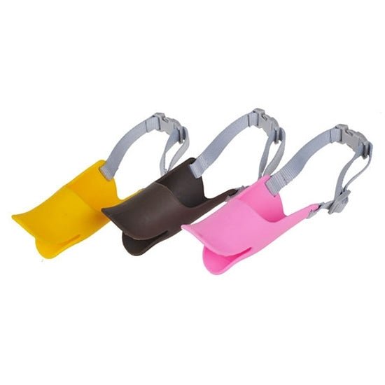 Cute Duck Mouth Shape Silicone Muzzle for Pet Dog, Size: L - Trustpick