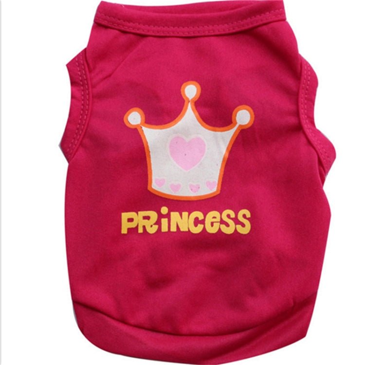 Cute Little Pet Dog Clothes Crown Vest Pet Clothes - Trustpick