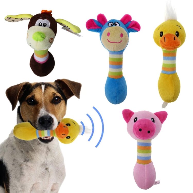 Cute Pet Dog Toys Chew Squeaker Animals Pet Toys Plush Puppy Honking Squirrel For Dogs Cat Chew Squeak Toy Dog Goods - Trustpick