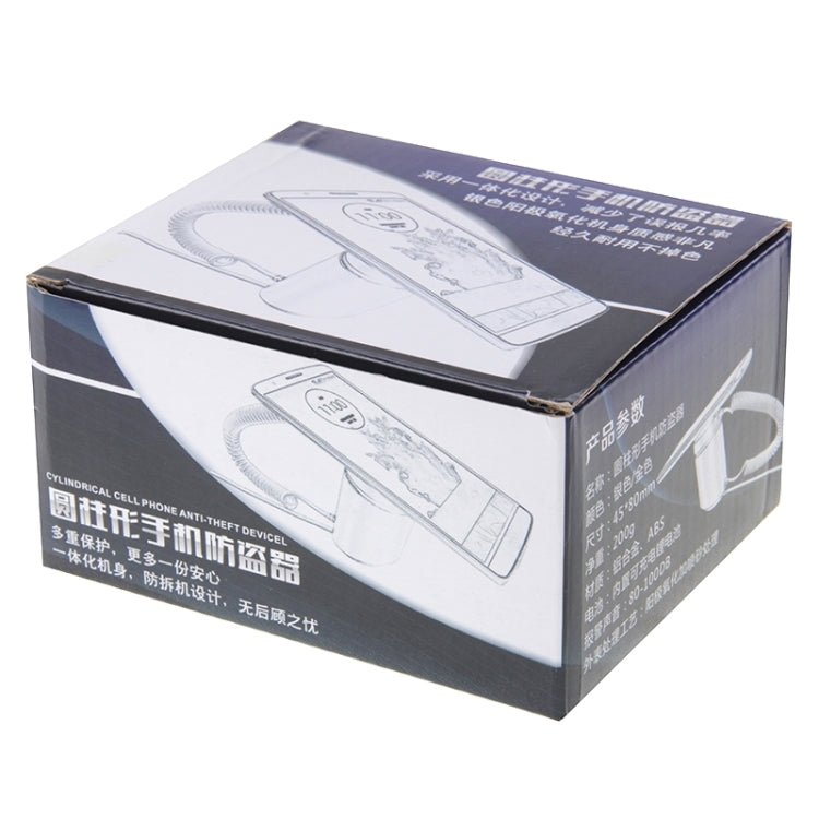 Cylindrical Display Stand Digital Security System Burglar Alarm / Anti - theft Alarm with Password Remote Control for iPhone & iPod & iPad with 8 Pin Port - Trustpick