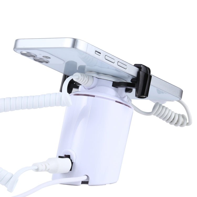 Cylindrical Display Stand Security System Burglar Alarm / Anti - theft Alarm Display Holder with Infrared Remote Control for iPhone / iPod with 8 - Pin Port - Trustpick