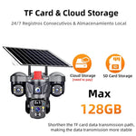 D31 9MP Multi - lens Panoramic Solar Surveillance PTZ Dome Camera - Trustpick