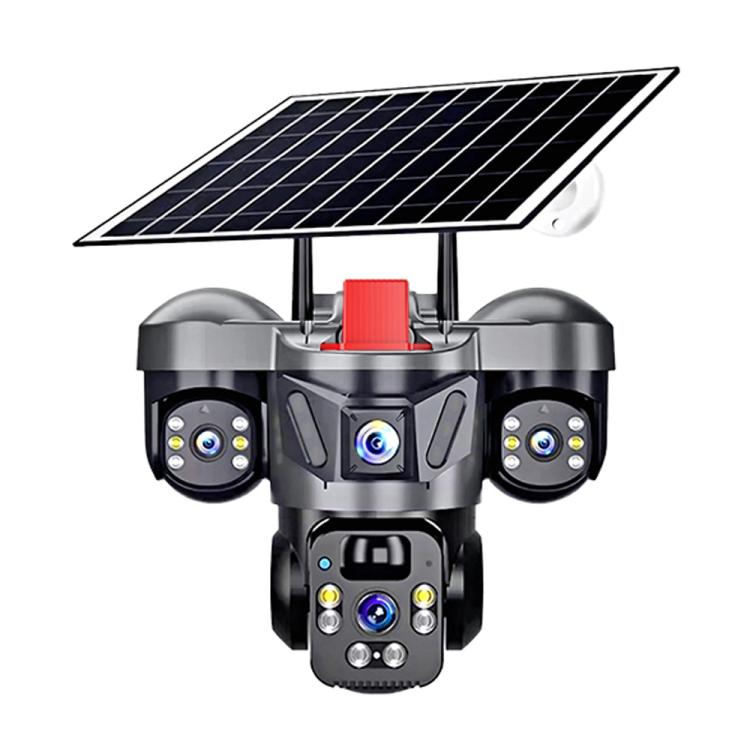 D31 9MP Multi - lens Panoramic Solar Surveillance PTZ Dome Camera - Trustpick
