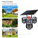 D31 9MP Multi - lens Panoramic Solar Surveillance PTZ Dome Camera - Trustpick